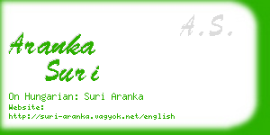 aranka suri business card